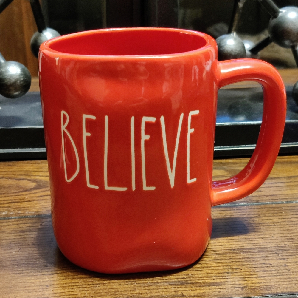 Rae Dunn Believe mug
